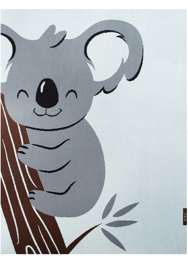 Плед в'язаний Коала 130см. х 180см. синій RENEL’ Україна