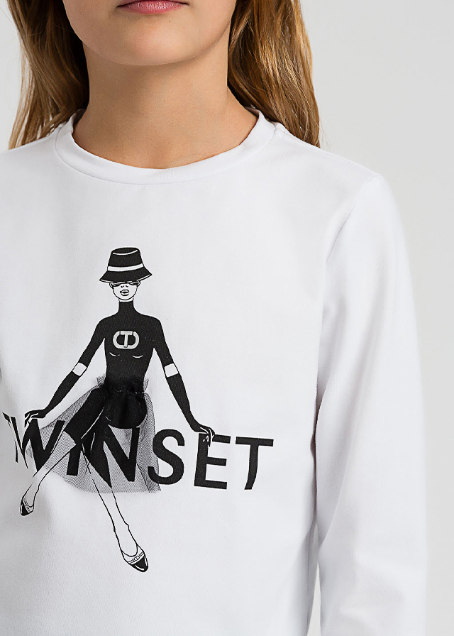 Штани для дівчинки чорні TWINSET Італія