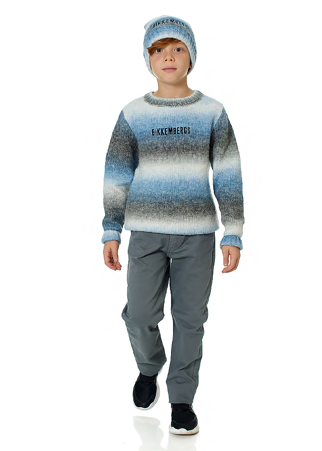 Брюки для мальчика серые Bikkembergs Италия