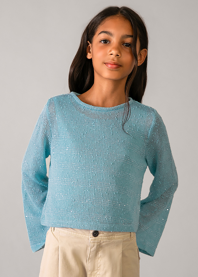 Светр + топ для дівчинки кремовий Mayoral Іспанія