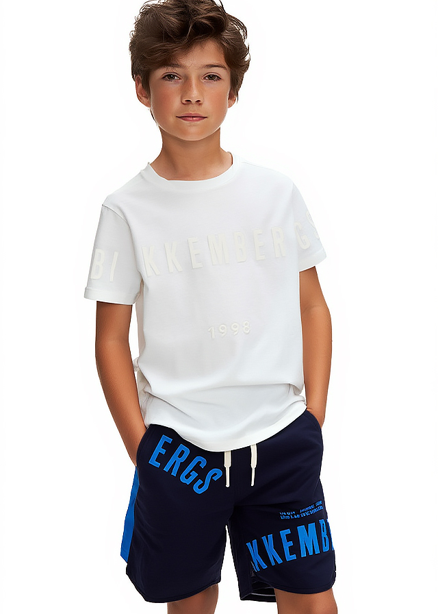 Шорты для мальчика черные Bikkembergs Италия