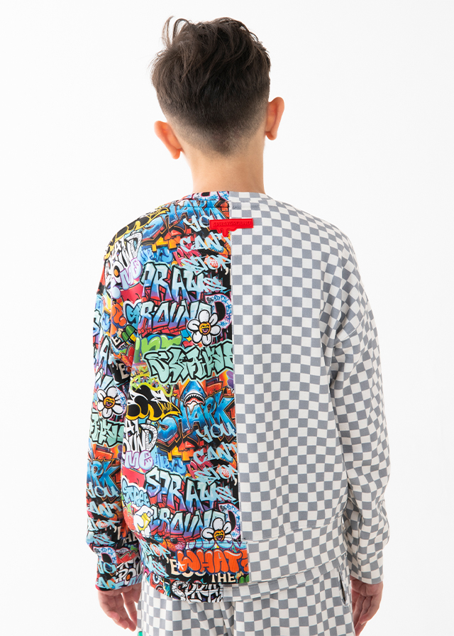 Пуловер для хлопчика сірий SPRAYGROUND США