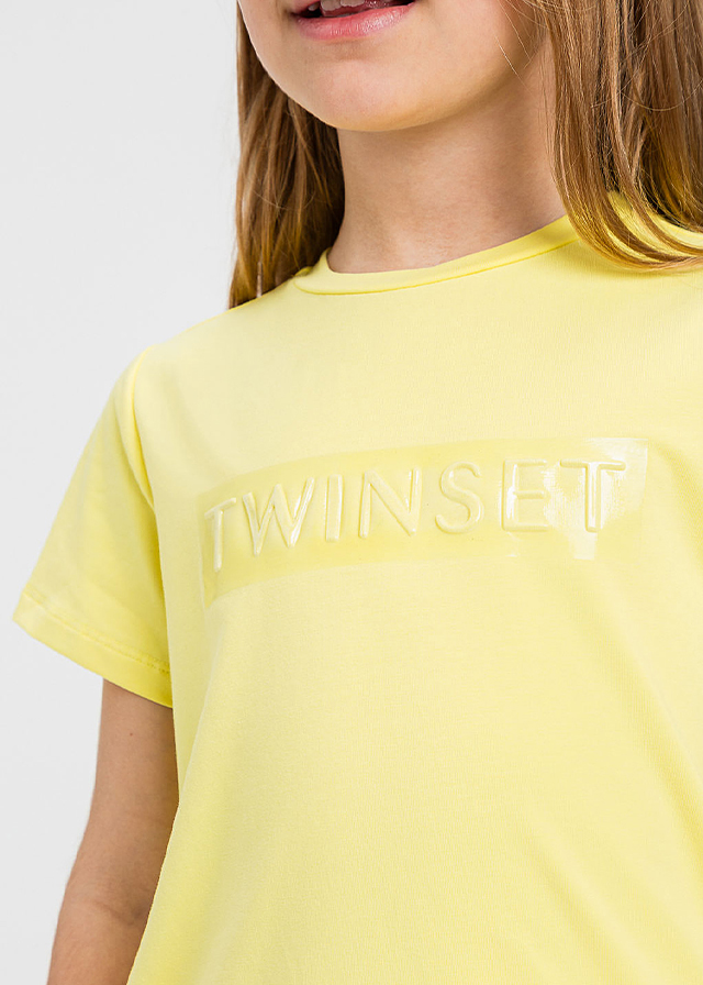 Футболка для дівчинки жовта TWINSET Італія