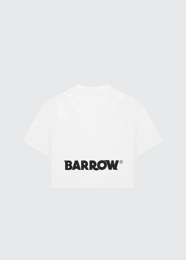 Футболка для девочки белая BARROW Kids Италия