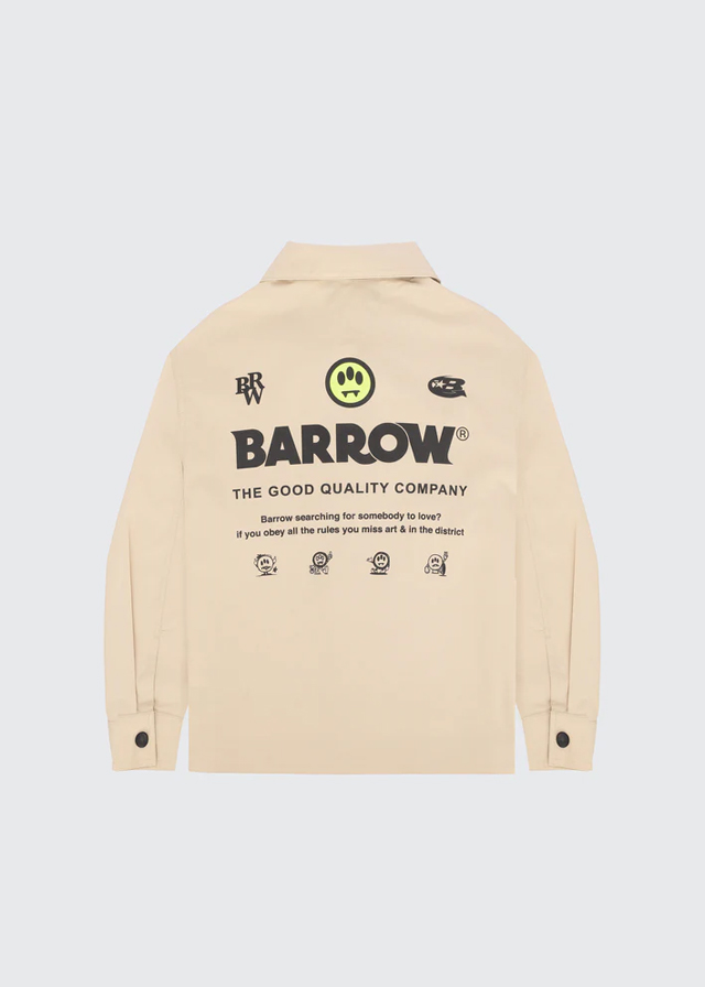 Рубашка для мальчика бежевая BARROW Kids Италия