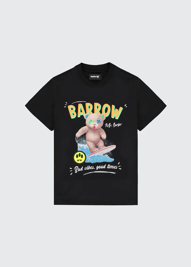 Футболка для мальчика черная BARROW Kids Италия