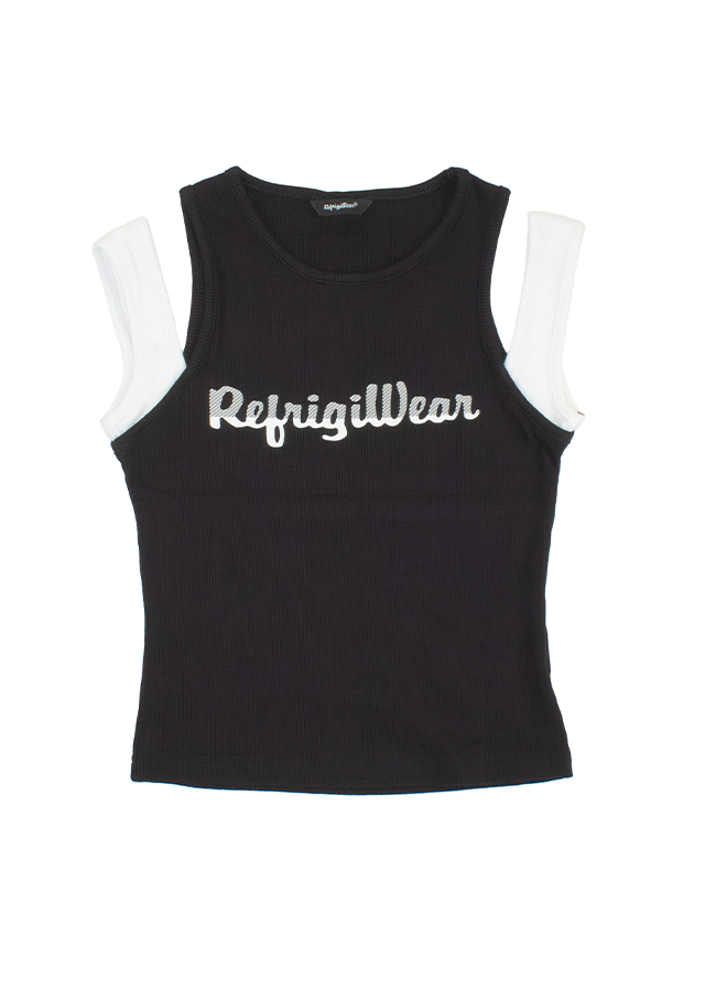 Футболка Майка для девочки черная RefrigiWear Италия