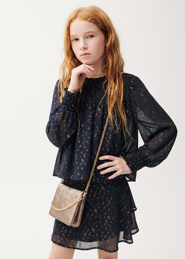Юбка для девочки темно-синяя Mayoral Испания
