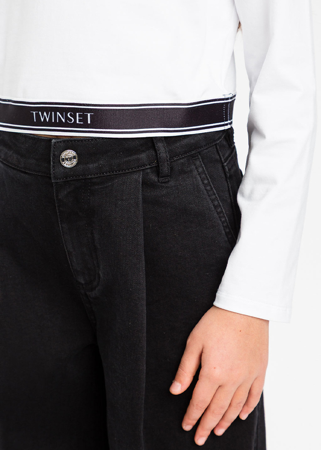 Джемпер для дівчинки білий TWINSET Італія