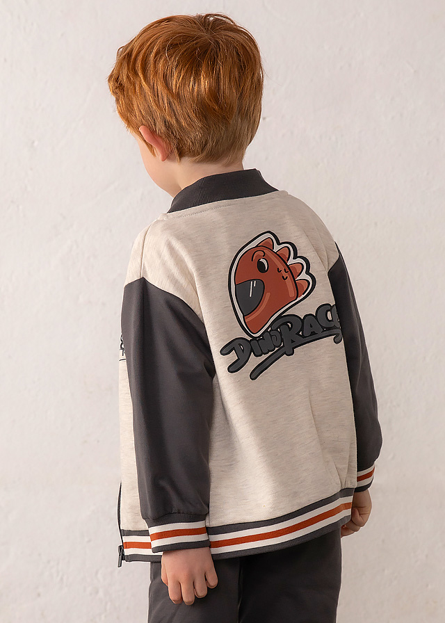 Комплект Кофта + джемпер + брюки (легке утеплення) для мальчика темно-серый Mayoral Испания