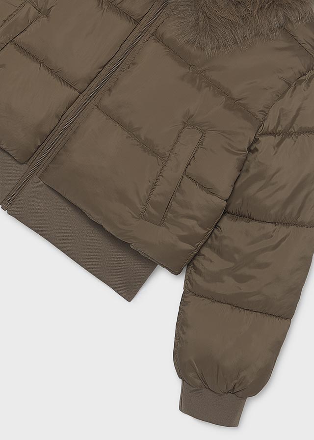 Куртка (флісова підкладка) для дівчинки коричнева Mayoral Іспанія