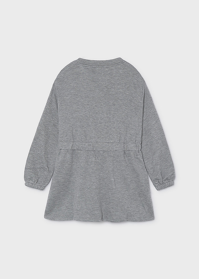 Сукня довгий рукав, в блискітках для дівчинки сіра Mayoral Іспанія