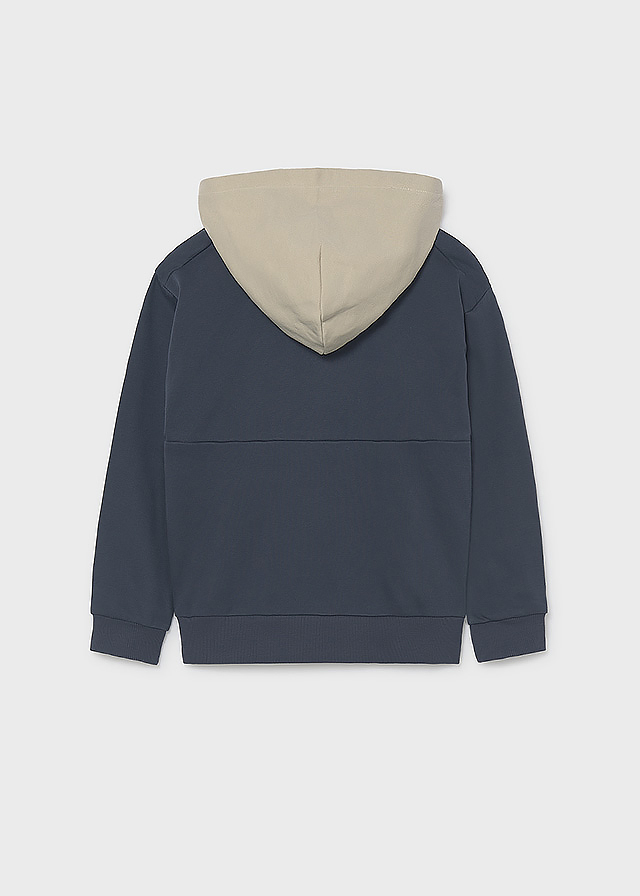 Пуловер з капюшоном для хлопчика темно-синій Mayoral Іспанія