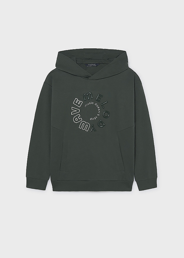 Пуловер з капюшоном для хлопчика зелений Mayoral Іспанія