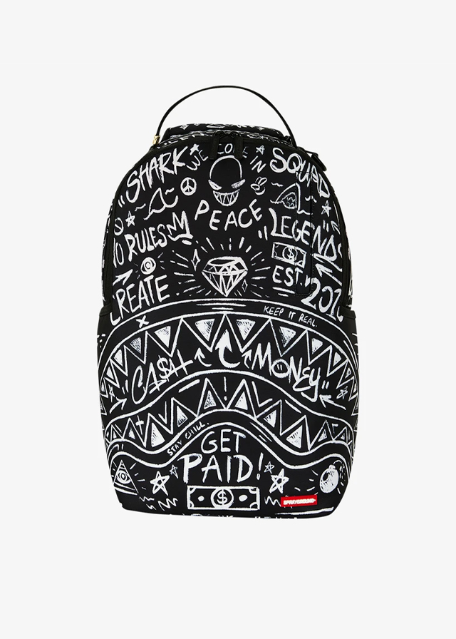 Рюкзак 46см х 15см х 29см для хлопчика чорний SPRAYGROUND США