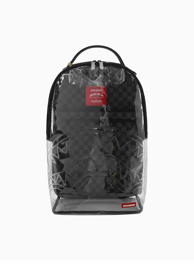 Рюкзак 46см х 15см х 29см (прозорий) для хлопчика чорний SPRAYGROUND США
