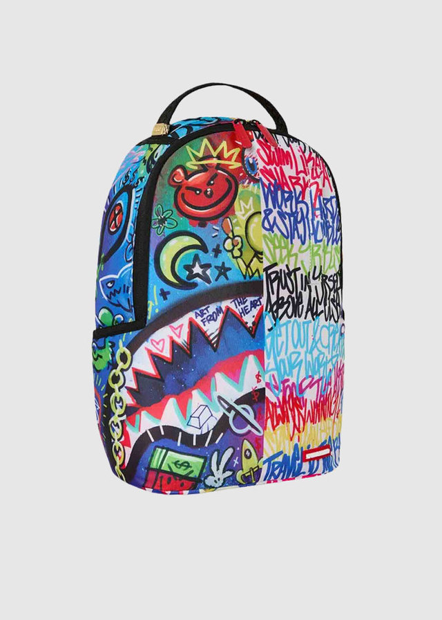 Рюкзак 37см х 14см х 33см (різнобарвний) для хлопчика чорний SPRAYGROUND США