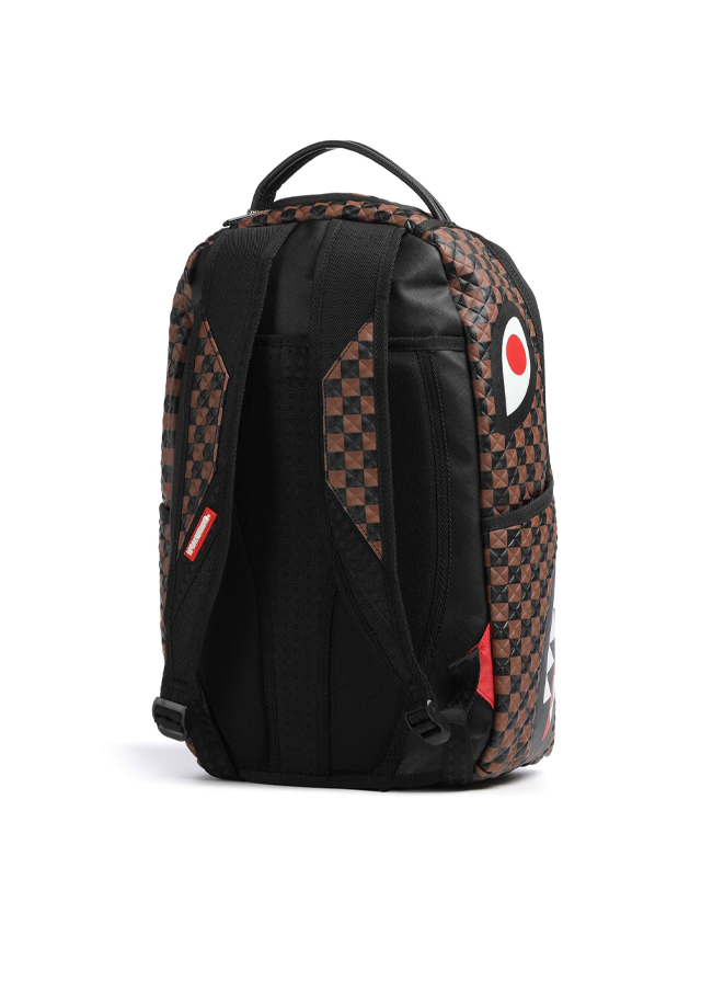 Рюкзак 46см х 15см х 29см (коричнева клітинка) для хлопчика чорний SPRAYGROUND США