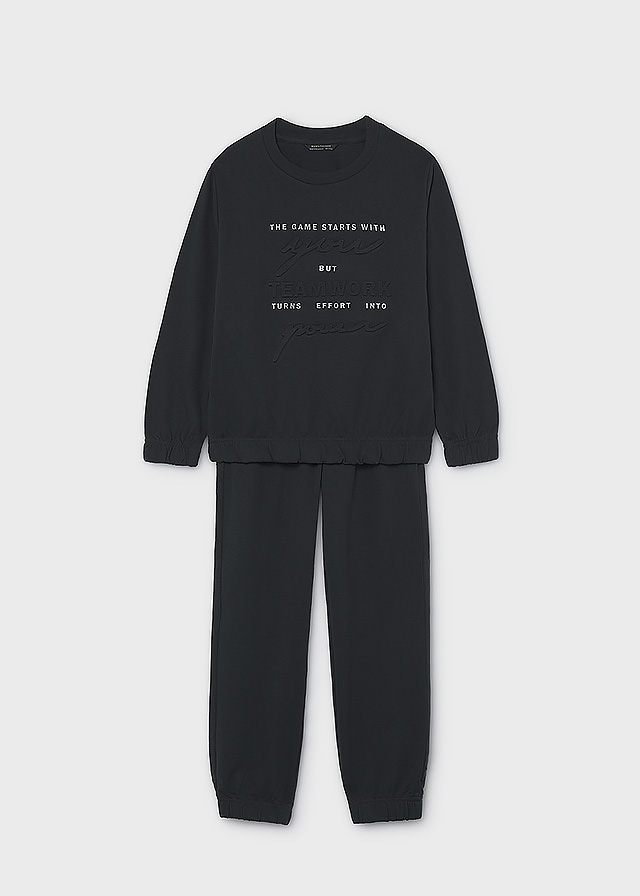 Комплект Пуловер + штани для хлопчика чорний Mayoral Іспанія