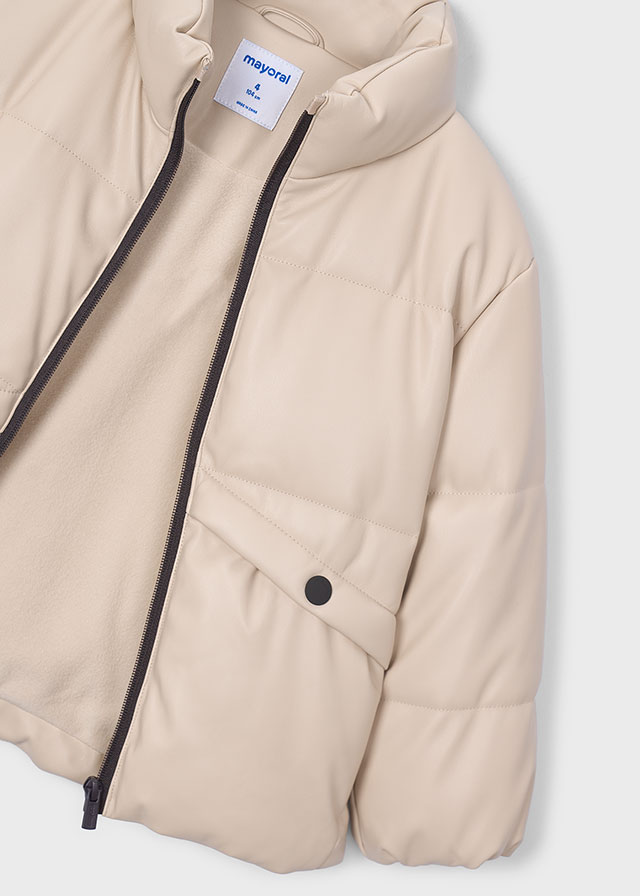 Куртка (флісова підкладка) для дівчинки бежева Mayoral Іспанія