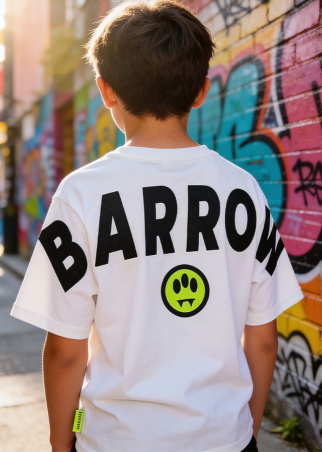 Футболка для мальчика бежевая BARROW Kids Италия
