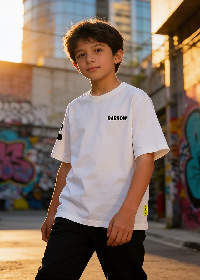 Футболка для хлопчика бежева BARROW Kids Італія