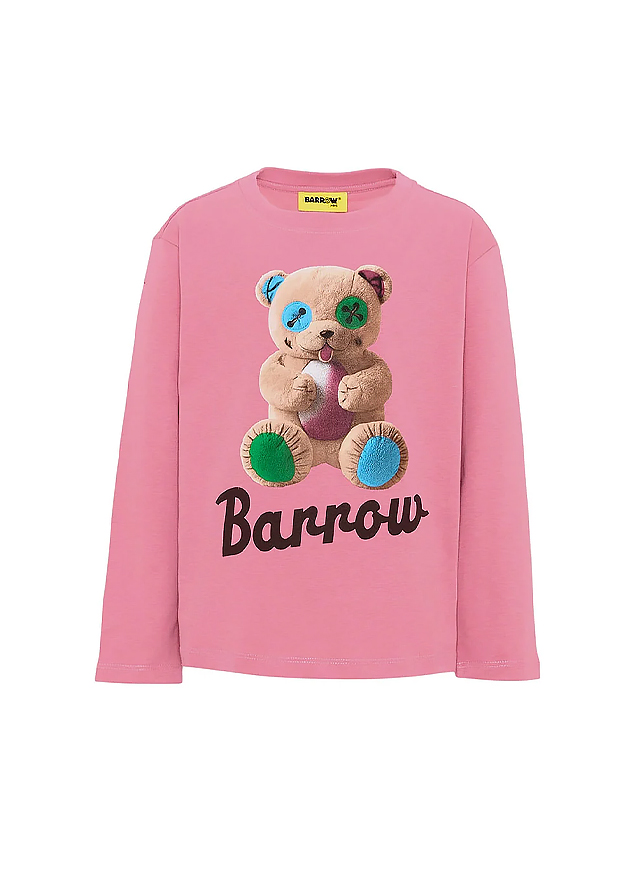 Джемпер для дівчинки рожевий BARROW Kids Італія