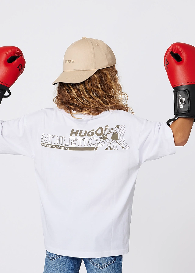 Футболка для хлопчика біла HUGO Німеччина