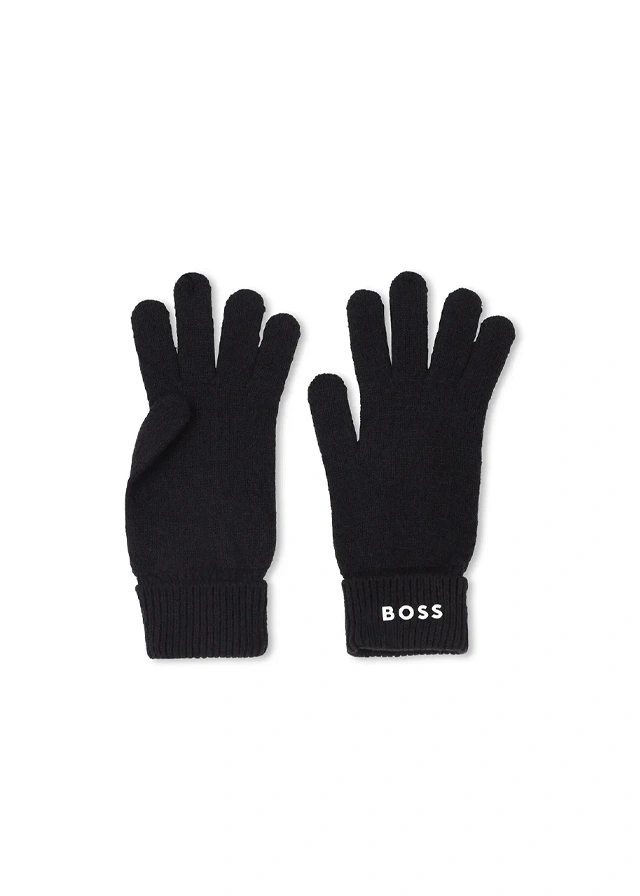 Рукавички Перчатки для хлопчика чорні BOSS Німеччина