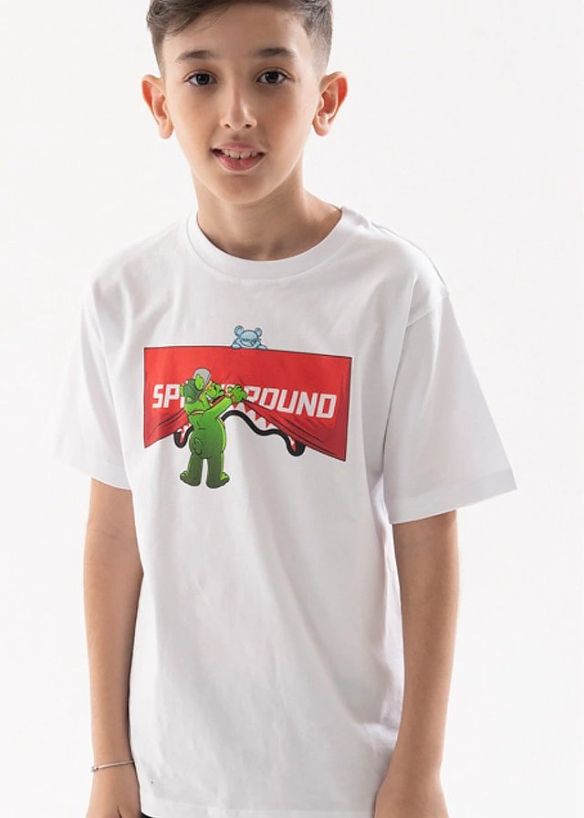 Футболка для хлопчика біла SPRAYGROUND США