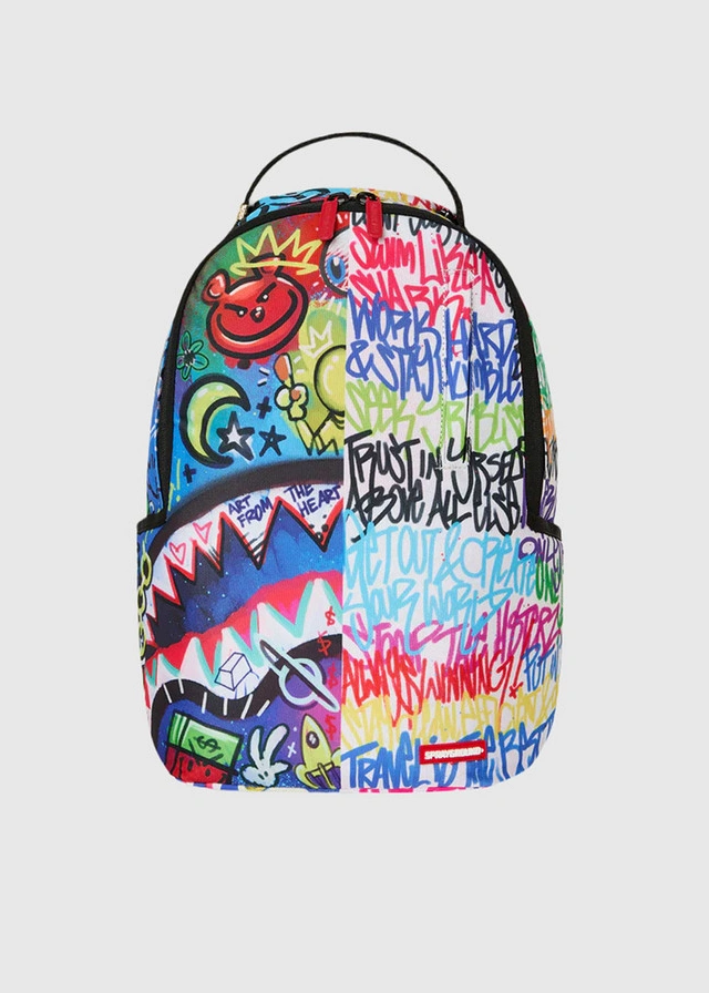 Рюкзак 37см х 14см х 33см (різнобарвний) для хлопчика чорний SPRAYGROUND США