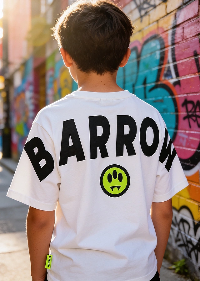 Футболка для мальчика бежевая BARROW Kids Италия
