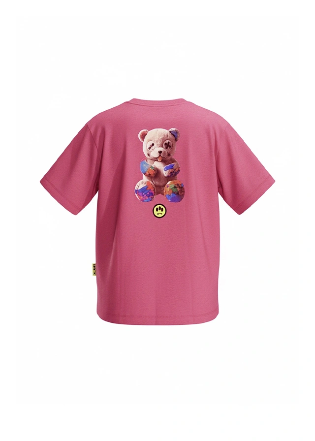 Футболка для девочки розовая BARROW Kids Италия